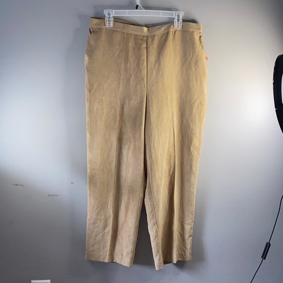 alfred dunner Pants - Alfred Dunner Women's Tan Trousers